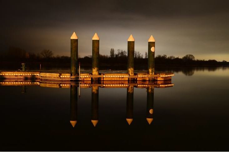 “Nighttime Reflections” by Dixie Blankenship